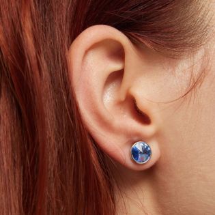 PENDIENTES VICTORIA CRUZ PLATA DE LEY RODIADA CRISTAL BASIC