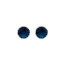 PENDIENTES VICTORIA CRUZ PLATA DE LEY AZUL