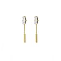 PENDIENTES VICTORIA CRUZ PLATA DE LEY CHAPADA CRISTAL