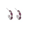 PENDIENTES VICTORIA CRUZ PLATA DE LEY PIEDRA COLOR