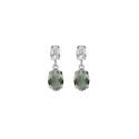 PENDIENTES VICTORIA CRUZ PLATA DE LEY RODIADA CRISTAL