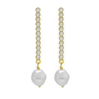 PENDIENTES VICTORIA CRUZ PLATA DE LEY LARGOS CASCADA 