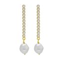 PENDIENTES VICTORIA CRUZ PLATA DE LEY LARGOS CASCADA 