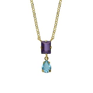GARGANTILLA VICTORIA CRUZ PLATA DE LEY TUYYO TANZANITE 