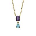 GARGANTILLA VICTORIA CRUZ PLATA DE LEY TUYYO TANZANITE 