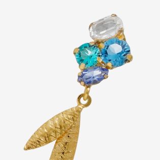 PENDIENTES VICTORIA CRUZ PLATA DE LEY CRISTAL