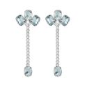 PENDIENTES VICTORIA CRUZ PLATA DE LEY CRISTAL COLOR