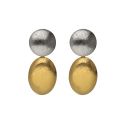 PENDIENTES VICTORIA CRUZ PLATA DE LEY CHAPADA LISOS