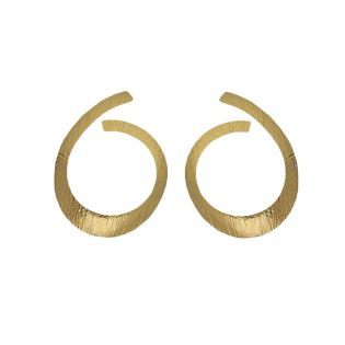PENDIENTES VICTORIA CRUZ PLATA DE LEY CHAPADO LISOS