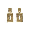 PENDIENTES VICTORIA CRUZ PLATA DE LEY CHAPADA LISOS RECTANGULARES