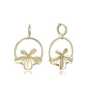 PENDIENTES VICEROY ACERO IP DORADO ARO FLOR SRA