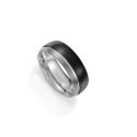 SORTIJA VICEROY FASHION ACERO IP NEGRO CABALLERO 