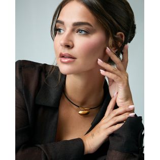 COLLAR VICEROY FASHION ACERO IP DORADO PIDRA NATURAL MADRE PERLA DESMONTABLE 