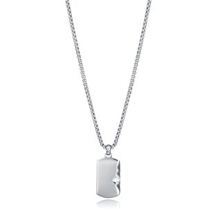 COLGANTE VICEROY FASHION CABALLERO ACERO PLACA