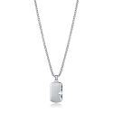 COLGANTE VICEROY FASHION CABALLERO ACERO PLACA