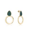 PENDIENTES VICEROY ACERO IP DORADO MADRE PERLA 