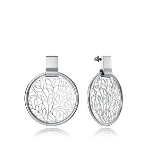 PENDIENTES VICEROY ACERO DISCO CALADO SRA