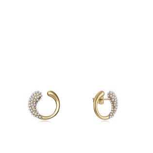 PENDIENTES VICEROY SRA ACERO IP DORADO PERLAS