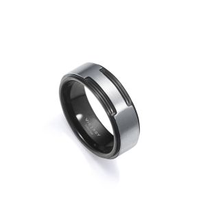 SORTIJA VICEROY CAB TITANIO IP NEGRO FASHION