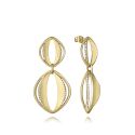PENDIENTES VICEROY SEÑORA ACERO IP DORADO CIRCONITAS 