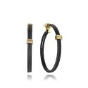 PENDIENTES VICEROY ACERO IP NEGRO Y DORADO CIRCONITAS SEÑORA