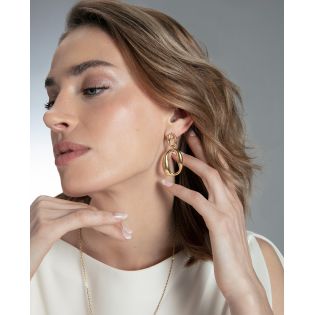 PENDIENTES VICEROY FASHION ACERO IP DORADO 