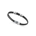 PULSERA VICEROY CAB ACERO Y PIEL