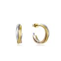 PENDIENTES VICEROY ACERO IP DORADO Y ROSA ARO