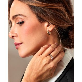 PENDIENTES VICEROY ACERO IP DORADO Y ROSA ARO