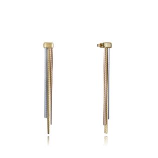 PENDIENTES VICEROY ACERO TRICOLOR CADENA