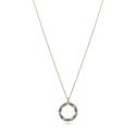 COLGANTE VICEROY PLATA DE LEY BAÑO DE ORO CIRCONITAS
