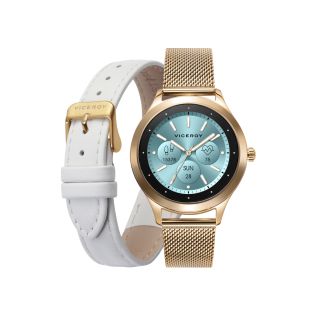 PACK RELOJ VICEROY SMART ACERO IP DORADO BRAZALETE Y CORREA