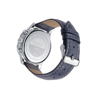 RELOJ VICEROY CADETE CRONO ACERO CORREA AZUL