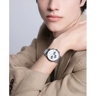RELOJ VICEROY CABALLERO ARMIS ACERO, ESF. BLANCA CRONO MULTIFUNCIÓN 