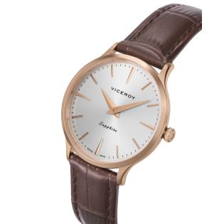 RELOJ VICEROY SRA ACERO CORREA IP ROSA ZAFIRO SWISS MADE