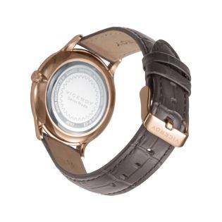 RELOJ VICEROY CAB ACERO CORREA IP ROSA ZAFIRO SWISS MADE