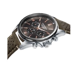 RELOJ VICEROY CABALLERO CORREA VERDE ATERCIOPELADA CRONO 
