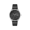 RELOJ BOSS CAB ACERO CORREA ESF NEGRA