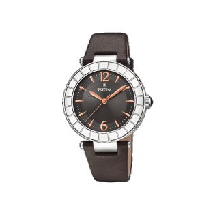RELOJ FESTINA SRA ACERO CORREA PIEL ESF OSCURA