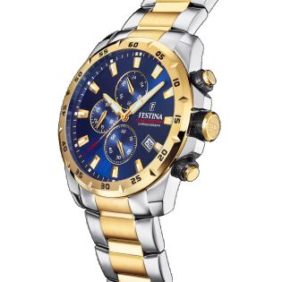 RELOJ FESTINA CAB CRONO BRAZALETE BICOLOR ESF AZUL