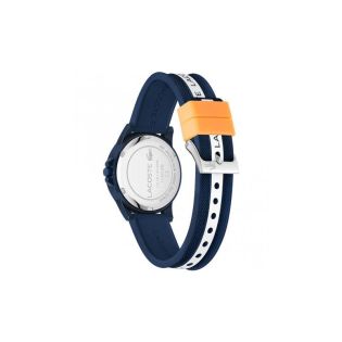 RELOJ LACOSTE AZUL, BLANCO PASAPUENTE NARANJA 