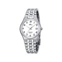 RELOJ LOTUS CAB Q. ACERO ESF BLANCA