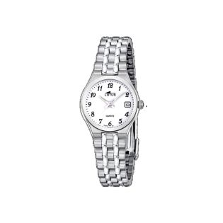 RELOJ LOTUS SRA Q. ACERO ESF BLANCA