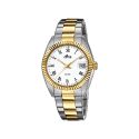RELOJ LOTUS CAB ACERO BICOLOR ESF BLANCA