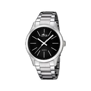 RELOJ LOTUS CAB  ACERO ANALOGICO ESF NEGRA