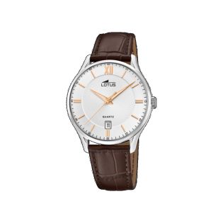 RELOJ LOTUS CAB ACERO ESF BLANCA 