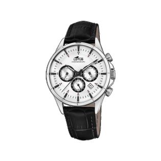 RELOJ LOTUS CAB CRONOGRAFO ACERO CORREA ESF PLATA