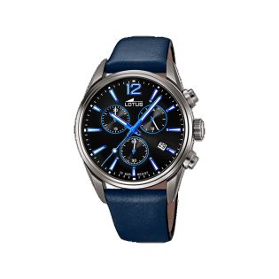 RELOJ LOTUS CAB ACERO CORREA CRONORAFO