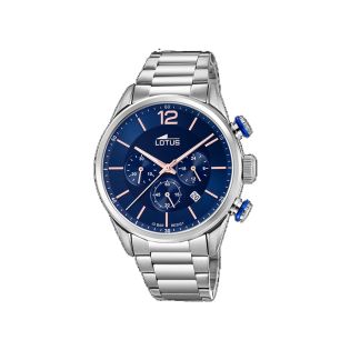 RELOJ LOTUS CAB CRONO ACERO ESF AZUL ROSÈ