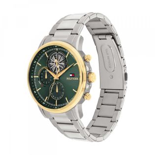 RELOJ TOMMY HILFIGER CAB ACERO BRAZALETE MULTF. ESF VERDE